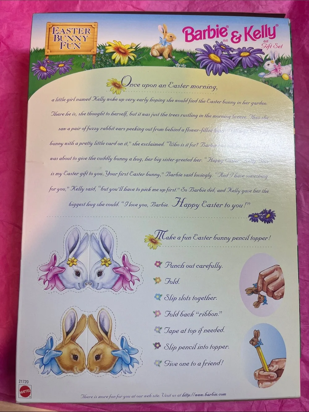 1998 Target Special Edition Easter Bunny Fun Barbie & Kelly Gift Set NRFB